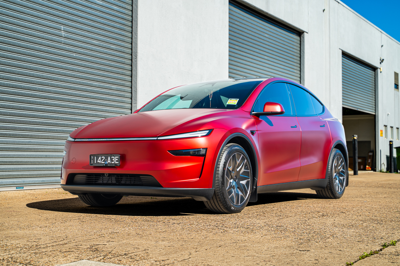 NEW Tesla Model Y Ultra Red Stealth PPF